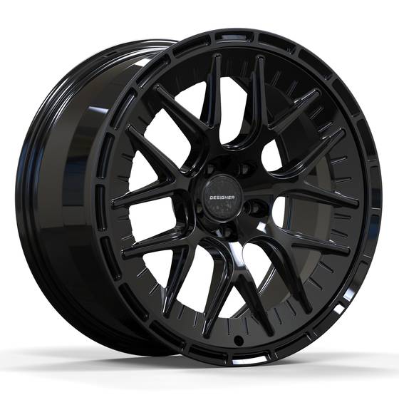 DESIGNER Halo Gloss Black forged wheel