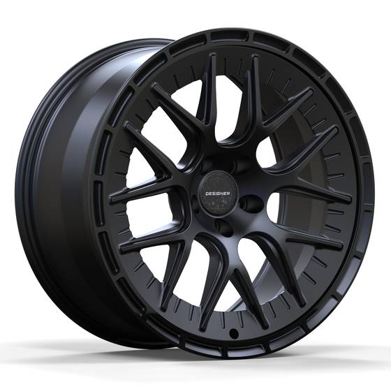 DESIGNER Halo forged wheel in Satin Black finish