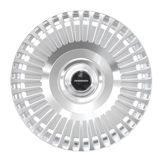 DESIGNER LX-03 forged wheel in Brushed Silver finish