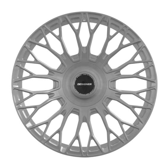 DESIGNER LX-04 Brushed Silver forged wheel