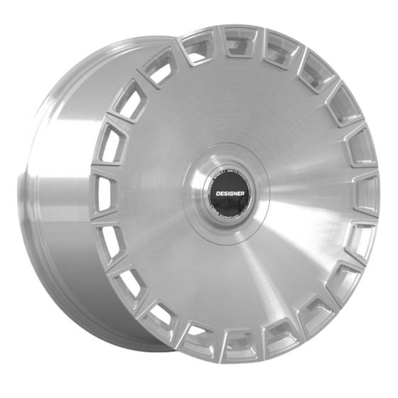 DESIGNER LX-06 forged wheel in Brushed Silver finish