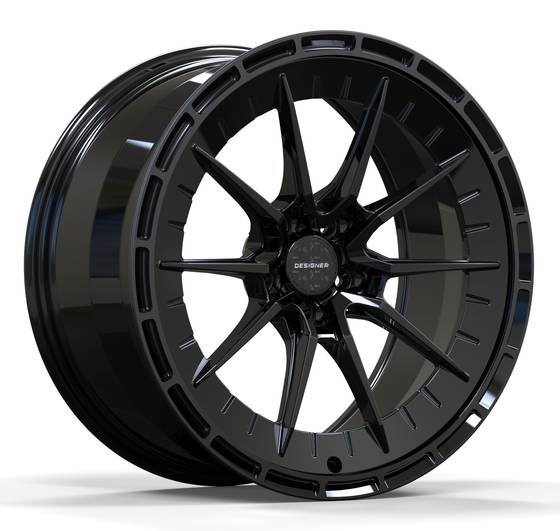 DESIGNER Stealth Gloss Black forged wheel