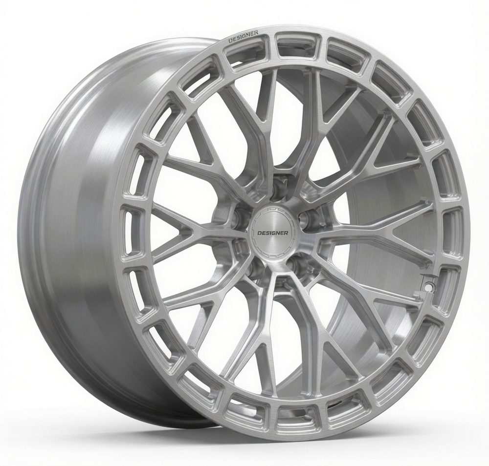 DESIGNER Vortex forged wheel in Brushed Clear finish