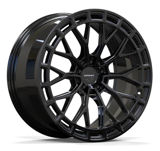 DESIGNER Vortex Gloss Black forged wheel